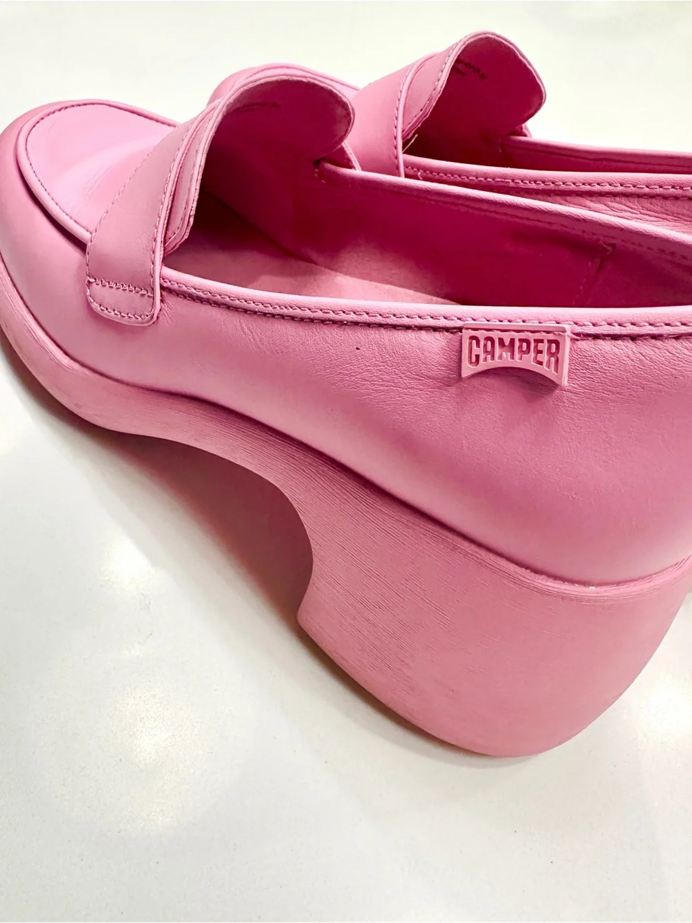 Camper Bubblegum Pink Platform Heels